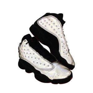 Nike Air Jordan 13 Retro Boy's Pre-owned Reflective Silver Sneakers - sz. 4 1/2Y